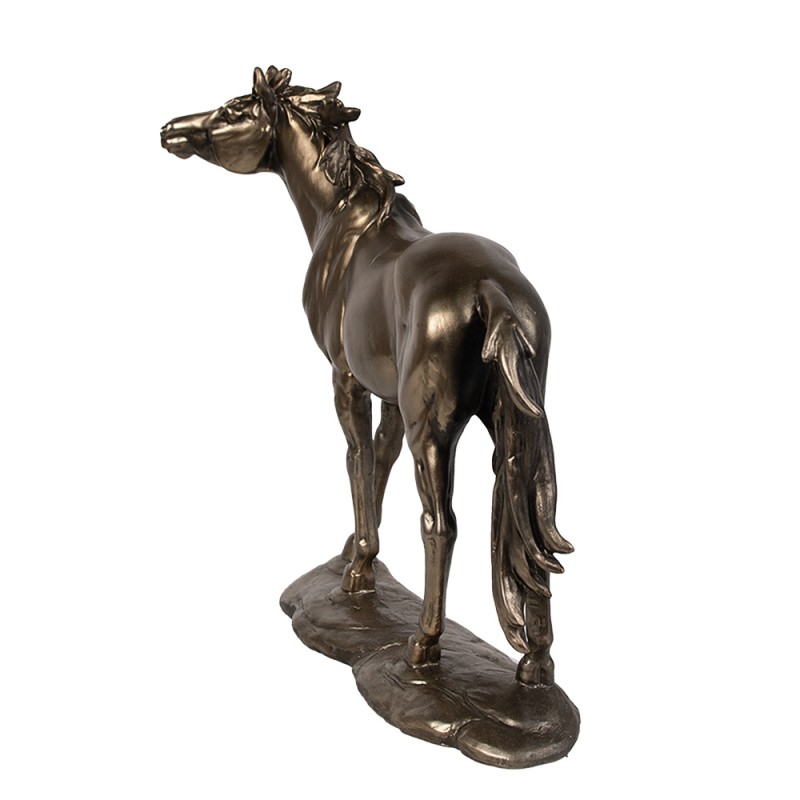 Clayre & Eef Decorative Figurine Horse 34x10x32 cm Brown Polyresin