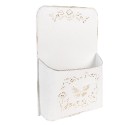 Clayre & Eef Plant Holder 27x9x41 cm White Metal Rectangle