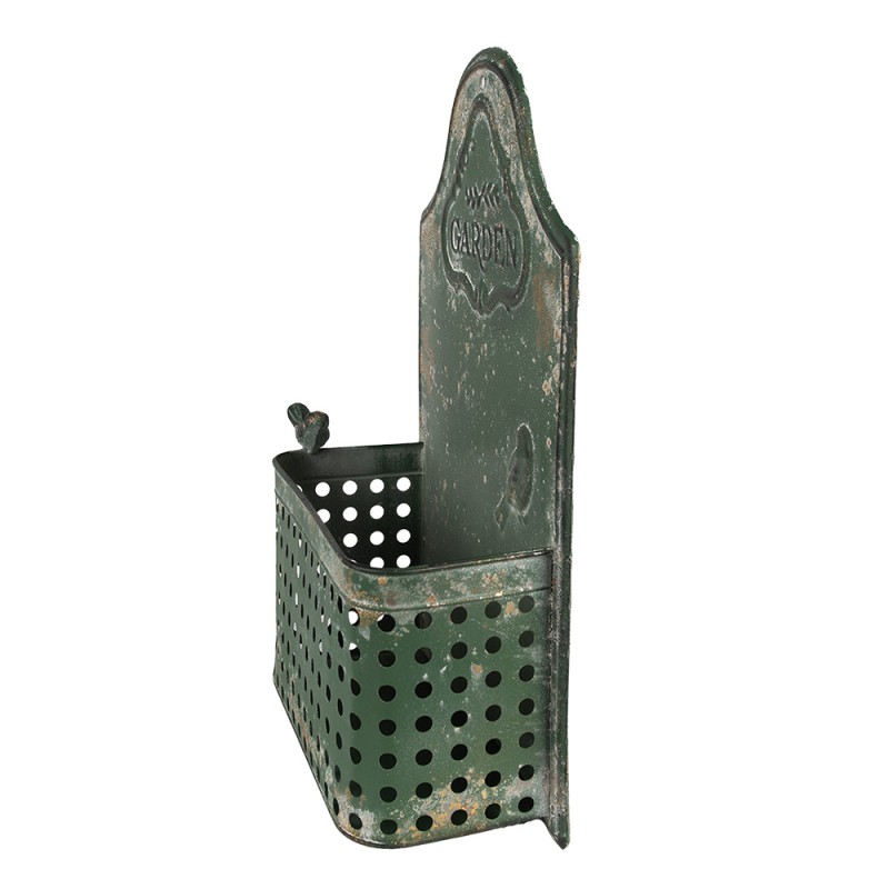 Clayre & Eef Plant Holder 29x13x45 cm Green Metal Rectangle