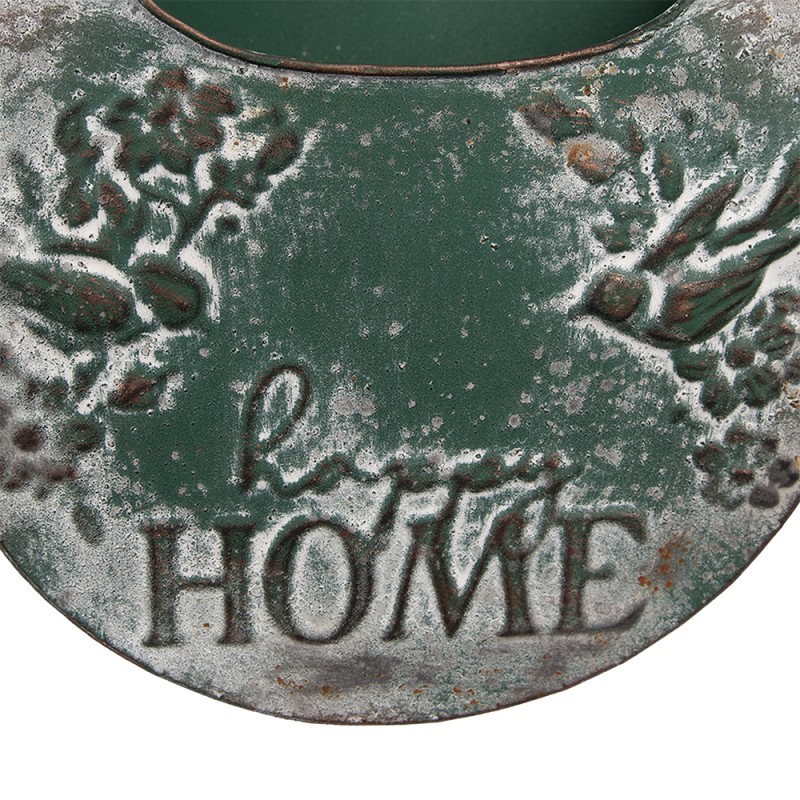 Clayre & Eef Porte-plante 28x9x41 cm Vert Métal