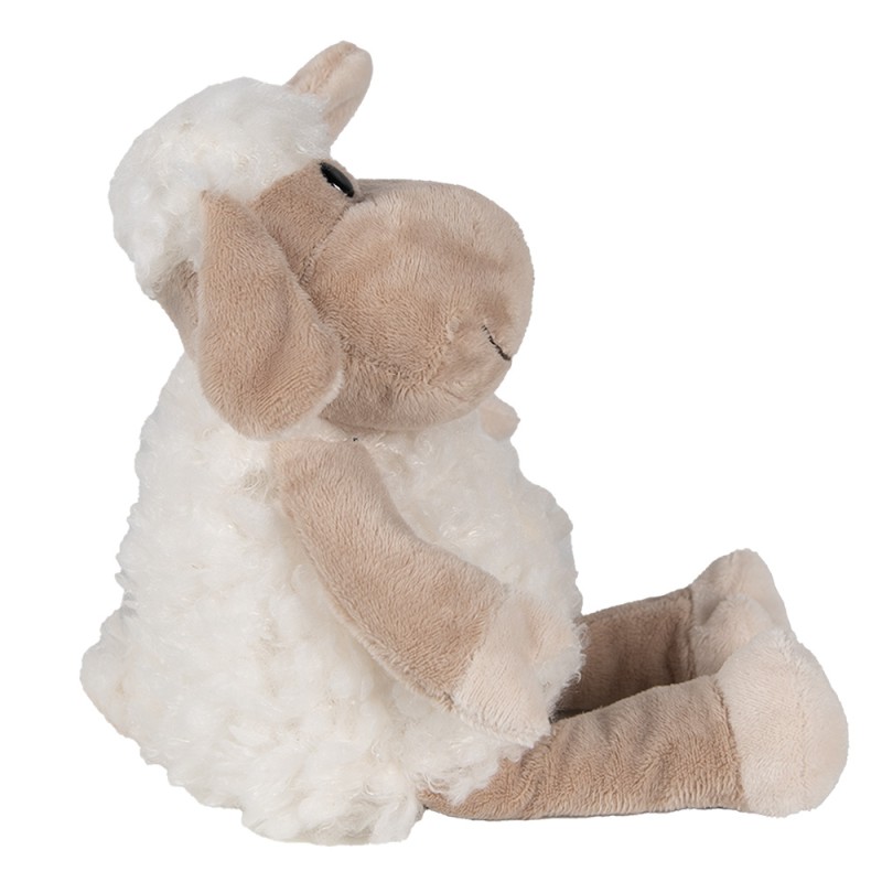 Clayre & Eef Stuffed toy Sheep 10x15x19 cm White Plush