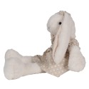 Clayre & Eef Peluche Lapin 20x22x26 cm Beige Peluche