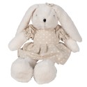 Clayre & Eef Stuffed toy Rabbit 16x26x21 cm Beige Plush