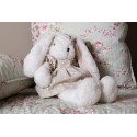 Clayre & Eef Peluche Lapin 16x26x21 cm Beige Peluche