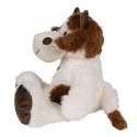 Clayre & Eef Stuffed toy Cow 24x25x29 cm White Brown Plush