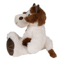 Clayre & Eef Peluche Vache 24x25x29 cm Blanc Marron Peluche