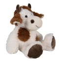 Clayre & Eef Stuffed toy Cow 24x25x29 cm White Brown Plush