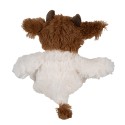 Clayre & Eef Stuffed toy Cow 18x19x19 cm White Brown Plush