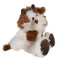 Clayre & Eef Stuffed toy Cow 18x19x19 cm White Brown Plush