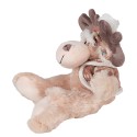 Clayre & Eef Peluche Renna  21x22x22 cm Marrone Peluche