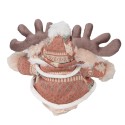 Clayre & Eef Stuffed toy Reindeer 21x22x22 cm Brown Plush