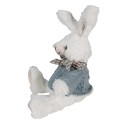 Clayre & Eef Plüschtier Kaninchen 22x24x24 cm Weiß Plüsch