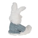 Clayre & Eef Stuffed toy Rabbit 22x24x24 cm White Plush