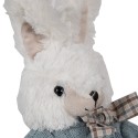 Clayre & Eef Stuffed toy Rabbit 22x24x24 cm White Plush