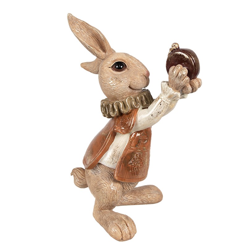 Clayre & Eef Figur Kaninchen 30 cm Braun Polyresin