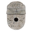 Clayre & Eef Mailbox / Birdhouse 27x11x41 cm Grey Metal