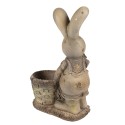 Clayre & Eef Fioriera Coniglio 49 cm Marrone Beige Materiale ceramico