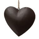 Clayre & Eef Decorative Pendant Heart 10 cm Red Iron