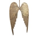 Clayre & Eef Decorative Pendant Wings 13 cm Gold colored Iron