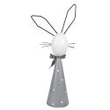 Clayre & Eef Figurine décorative Lapin 48 cm Gris Fer