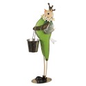 Clayre & Eef Figurine décorative Oiseau 83 cm Vert Fer