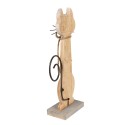 Clayre & Eef Decoratie Beeld Kat 38 cm Wit Hout