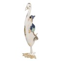 Clayre & Eef Statuetta decorativa Oca 36 cm Bianco Blu  Ferro