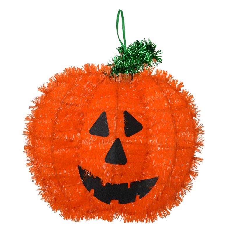 Clayre & Eef Halloween Decoration Pumpkin 27 cm Orange Plastic Round