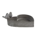 Clayre & Eef Fioriera Cuore 19x17x7 cm Grigio Ferro A forma di cuore