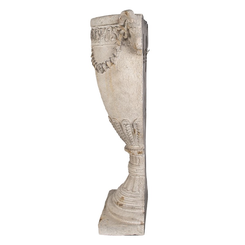 Clayre & Eef Wandblumentopf 73 cm Beige Keramikmaterial Halbkreis