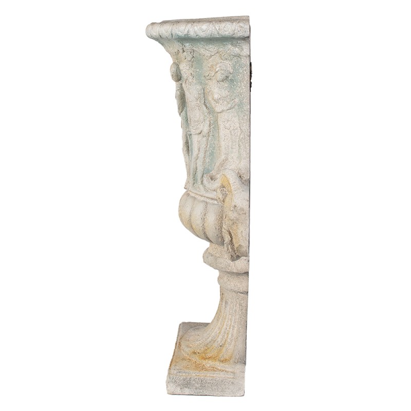 Clayre & Eef Vaso da parete 77 cm Beige Materiale ceramico Semicerchio