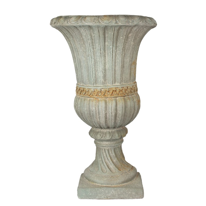 Clayre & Eef Vaso da parete 81cm Verde Materiale ceramico Semicerchio
