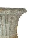 Clayre & Eef Wandblumentopf 81cm Grün Keramikmaterial Halbkreis