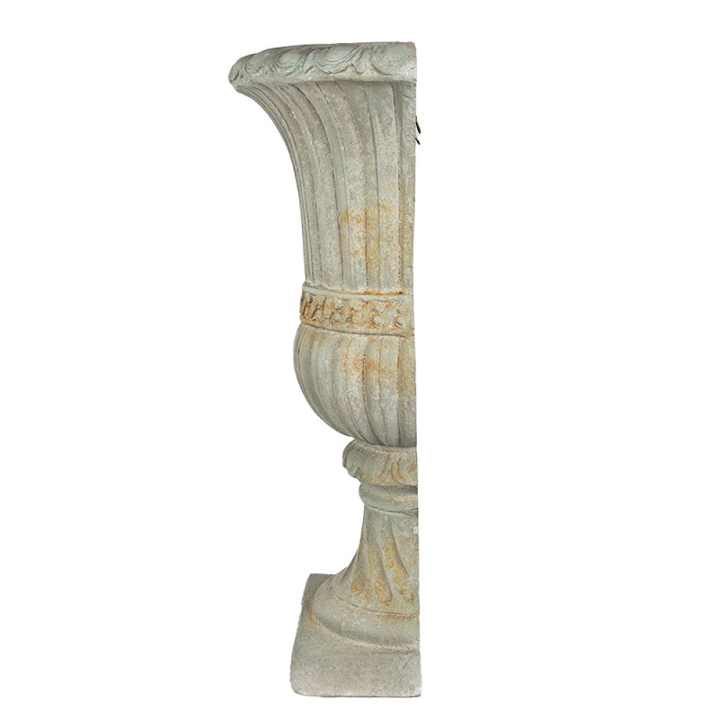 Clayre & Eef Vaso da parete 81cm Verde Materiale ceramico Semicerchio