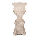 Clayre & Eef Fioriera 33x33x69 cm Beige Materiale ceramico