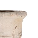 Clayre & Eef Fioriera 33x33x69 cm Beige Materiale ceramico