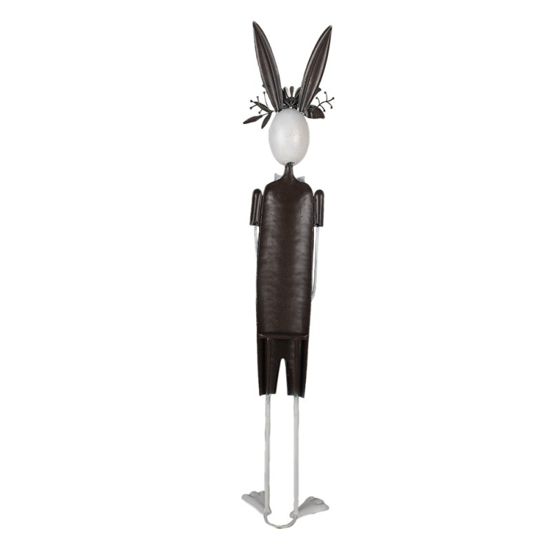 Clayre & Eef Decorative Figurine Rabbit 87 cm White Green Iron