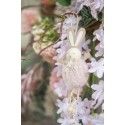 Clayre & Eef Ciondolo di Pasqua Coniglio 15 cm Rosa Tessuto