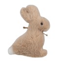 Clayre & Eef Ciondolo di Pasqua Coniglio 10 cm Marrone Cotone