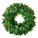 Clayre & Eef Corona di Natale Ø 40 cm Verde Plastica