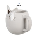 Clayre & Eef Mug Rabbit 350 ml White Porcelain