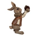 Clayre & Eef Figurine Rabbit 13 cm Brown Polyresin