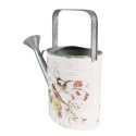 Clayre & Eef Decorative Watering Can 34x12x32 cm White Metal Birds