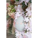 Clayre & Eef Easter Pendant Egg 8 cm Grey Iron Oval