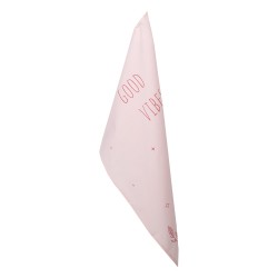 Clayre & Eef Geschirrtuch 47x70 cm Rosa Baumwolle Blumen