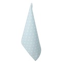 Clayre & Eef Torchon 47x70 cm Bleu Coton Coeurs