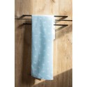 Clayre & Eef Torchon 47x70 cm Bleu Coton Coeurs