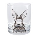 Clayre & Eef Waterglas 300 ml Transparant Glas Konijn