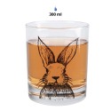 Clayre & Eef Water Glass 300 ml Transparent Glass Rabbit