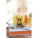 Clayre & Eef Water Glass 300 ml Transparent Glass Rabbit